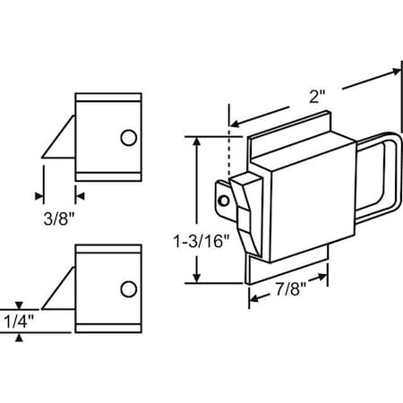 Strybuc Reversible Black Tilt Latch 83-613